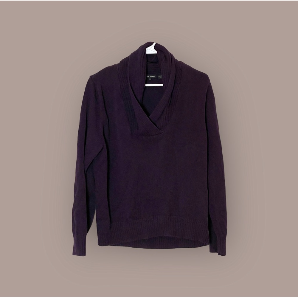 Jeanne Pierre Women’s XL Sweater Jumper Pullover Burgandy 100% Cotton